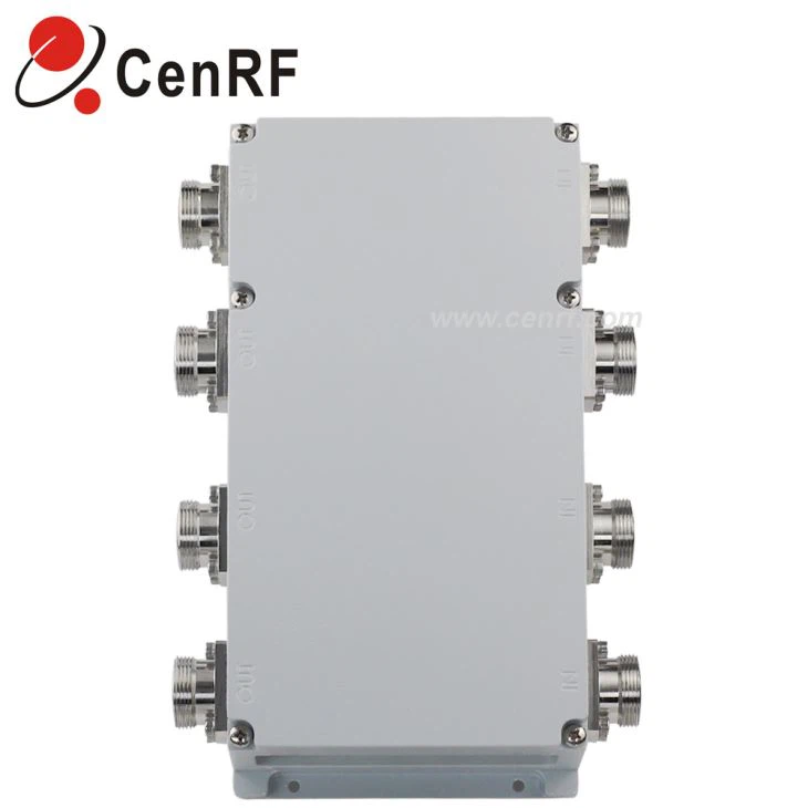 4In 4Out DIN-Female 700-2700MHz Hybrid Combiner